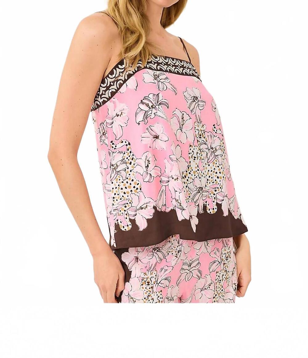 NEW LILLY PULITZER jesslyn top in coco beach wildness engineered